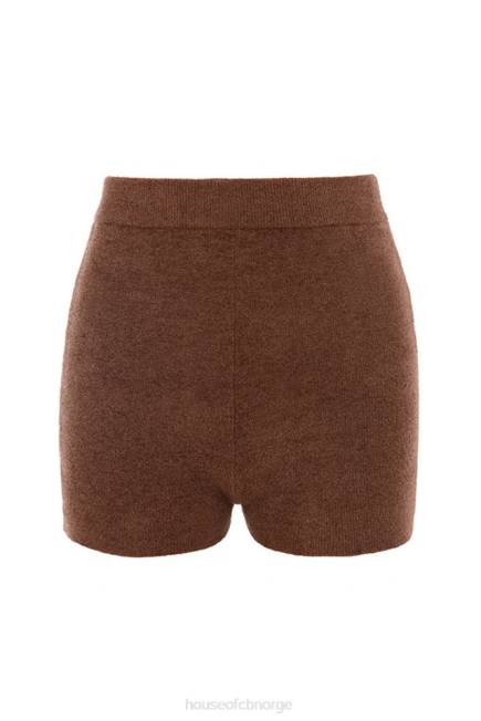 klær elijah sjokolade fluffy strikke shorts med høy midje House of CB J6RL987