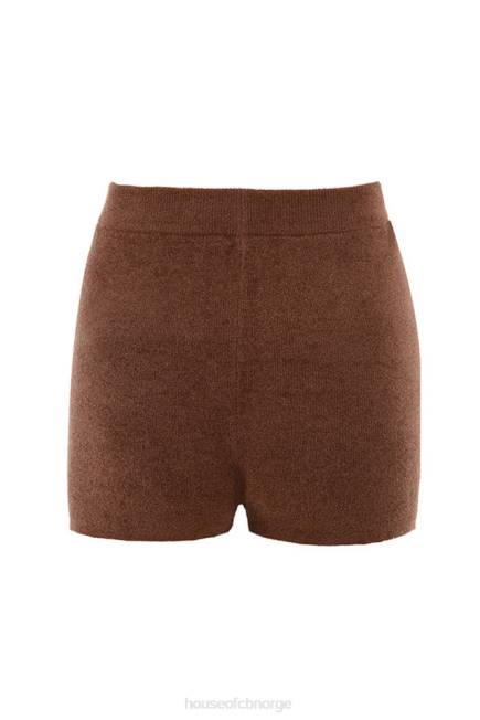 klær elijah sjokolade fluffy strikke shorts med høy midje House of CB J6RL987