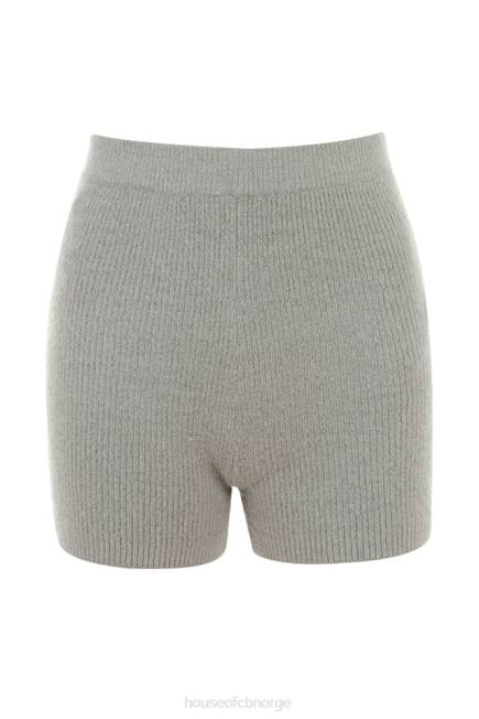 klær jordet grå strikket shorts med høy midje House of CB J6RL950