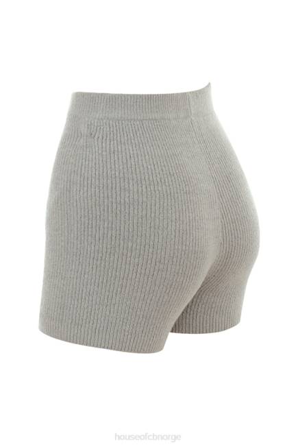 klær jordet grå strikket shorts med høy midje House of CB J6RL950