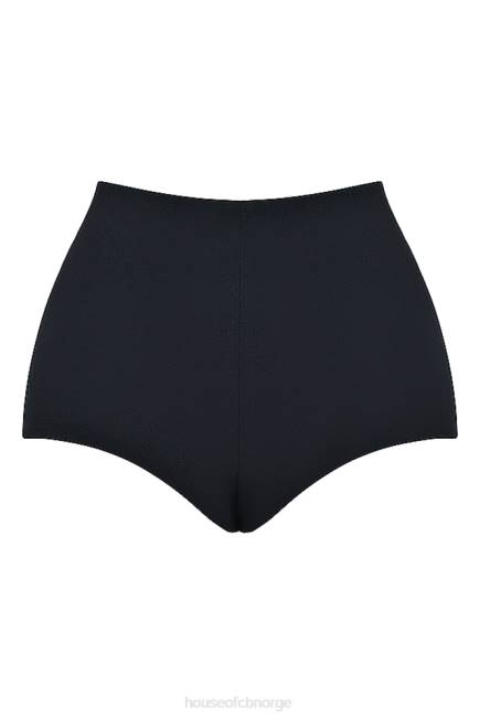 klær tahni svarte shorts med høy midje House of CB J6RL857