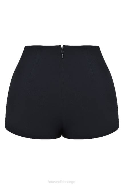 klær tahni svarte shorts med høy midje House of CB J6RL857