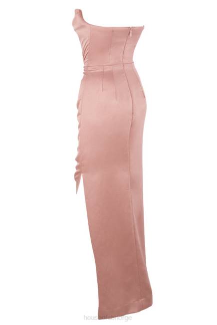 klær adrienne blush sateng stroppeløs kjole House of CB J6RL629