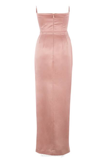 klær adrienne blush sateng stroppeløs kjole House of CB J6RL629