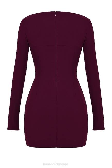 klær marcella merlot stupe korsettkjole House of CB J6RL325