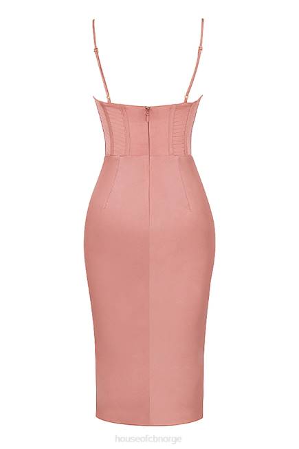klær myrna rose sateng korsett slip kjole House of CB J6RL525