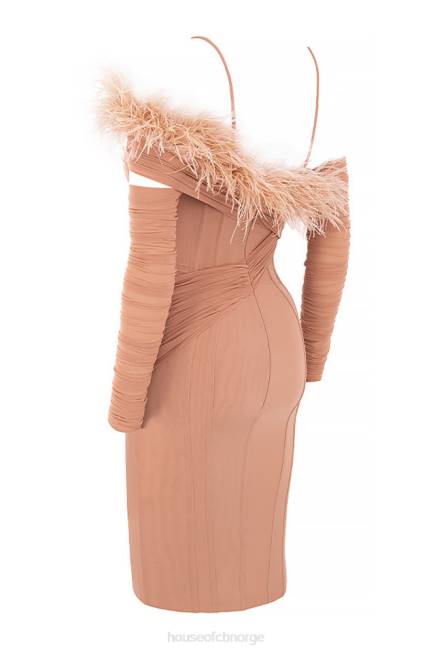 klær naira blush mesh korsettkjole House of CB J6RL589