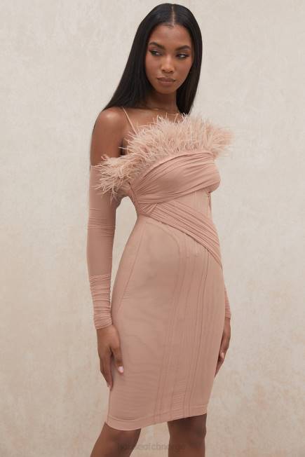 klær naira blush mesh korsettkjole House of CB J6RL589