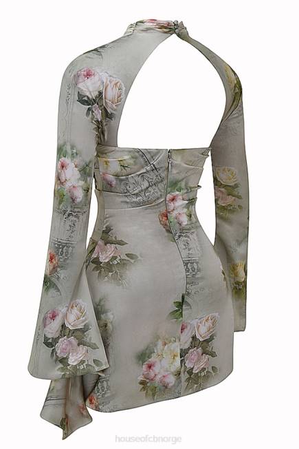 klær toira vintage floral drapert korsettkjole House of CB J6RL272