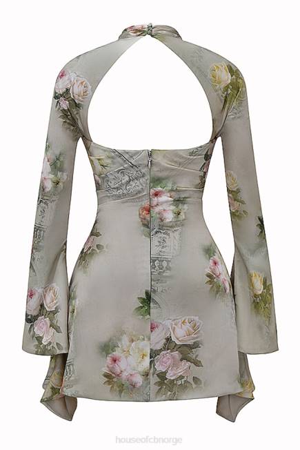 klær toira vintage floral drapert korsettkjole House of CB J6RL272