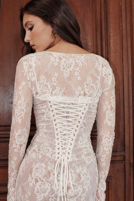 klær artemis vintage krem-blonde maxi-kjole House of CB J6RL133