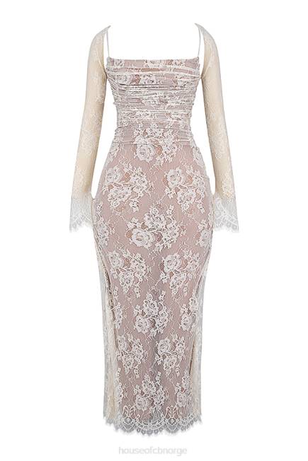 klær artemis vintage krem-blonde maxi-kjole House of CB J6RL133