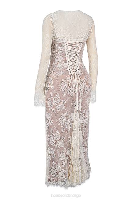 klær artemis vintage krem-blonde maxi-kjole House of CB J6RL133