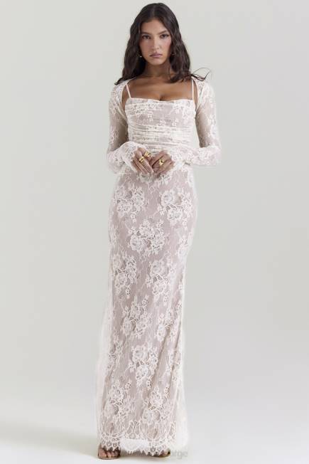 klær artemis vintage krem-blonde maxi-kjole House of CB J6RL133