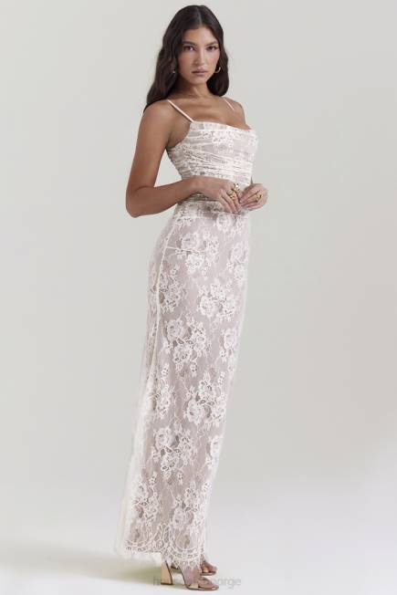 klær artemis vintage krem-blonde maxi-kjole House of CB J6RL133