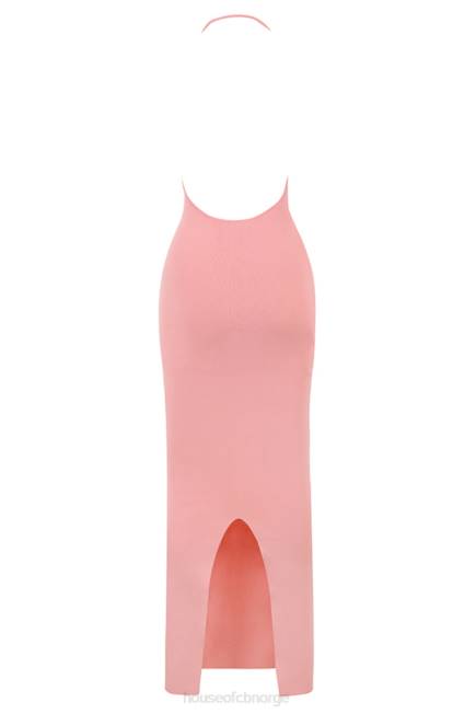 klær camelia aprikos stupe maxi kjole House of CB J6RL227