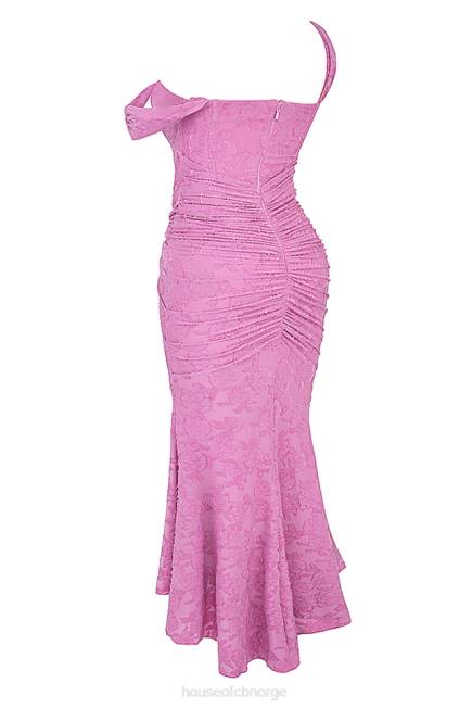 klær cesca rosa floral maxi kjole House of CB J6RL136