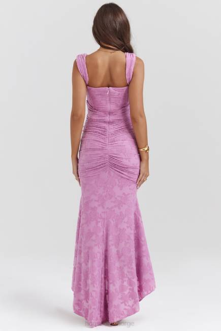 klær cesca rosa floral maxi kjole House of CB J6RL136