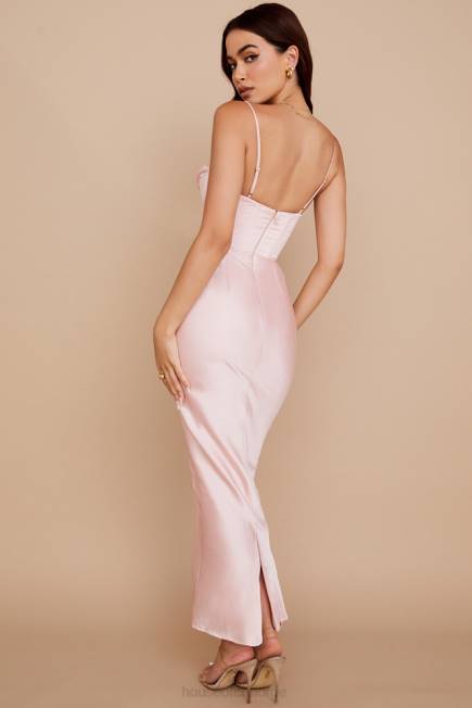 klær charmaine blush rosa korsett maxi kjole House of CB J6RL536
