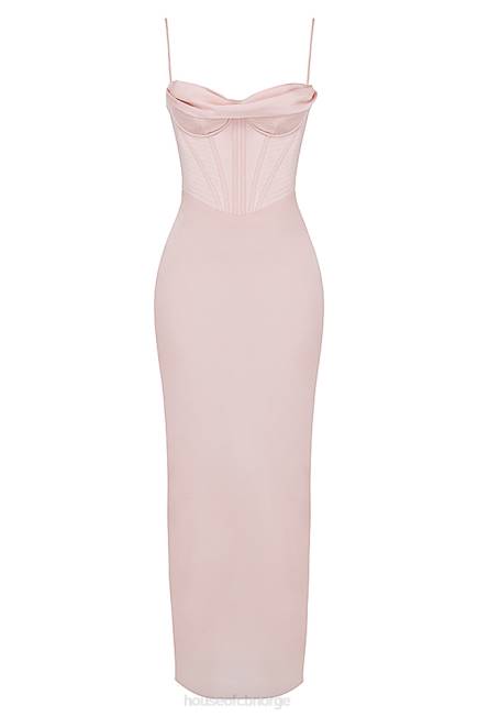 klær charmaine blush rosa korsett maxi kjole House of CB J6RL536