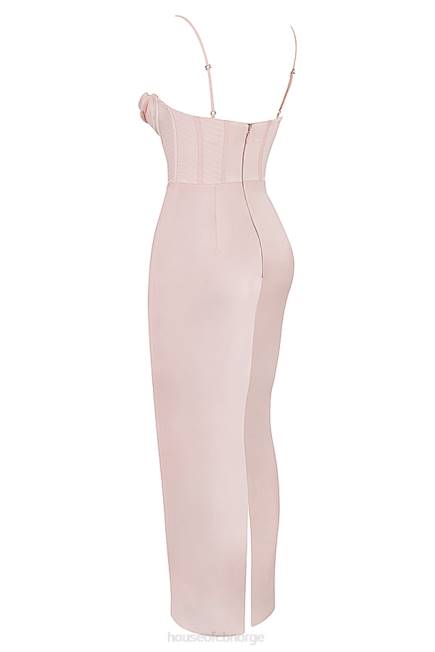 klær charmaine blush rosa korsett maxi kjole House of CB J6RL536