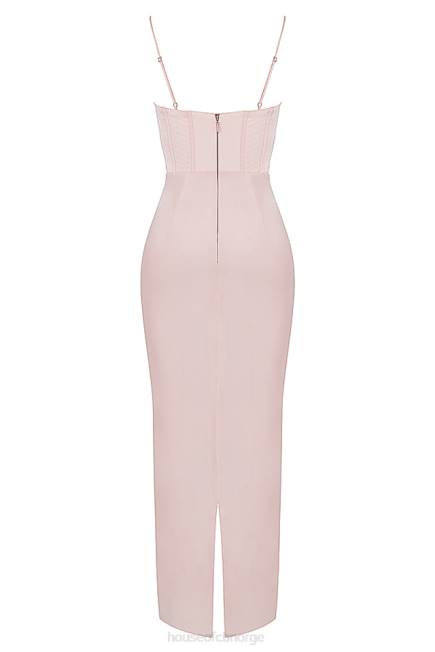 klær charmaine blush rosa korsett maxi kjole House of CB J6RL536