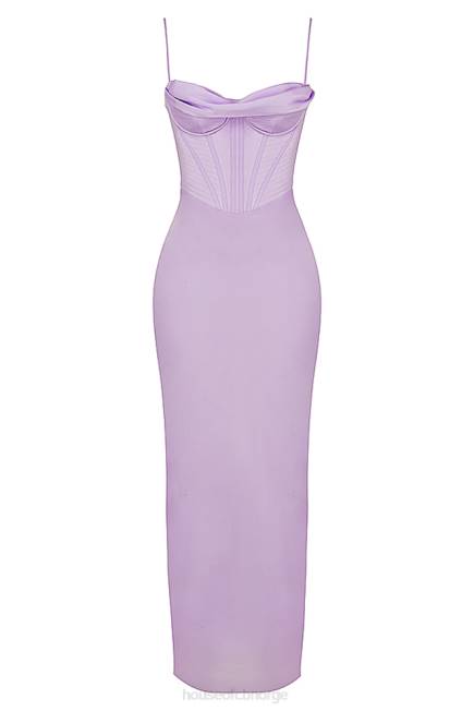 klær charmaine lavendel korsett maxi kjole House of CB J6RL423