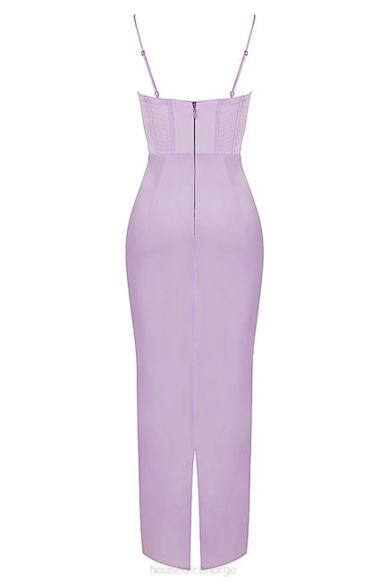 klær charmaine lavendel korsett maxi kjole House of CB J6RL423