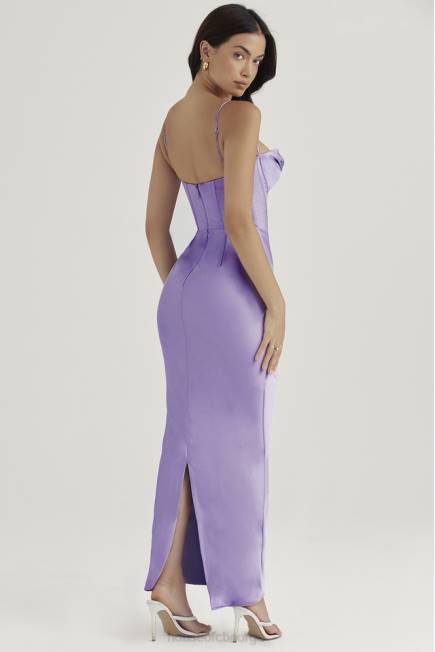 klær charmaine lavendel korsett maxi kjole House of CB J6RL423