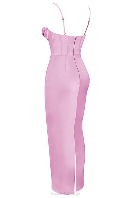 klær charmaine rosa korsett maxi kjole House of CB J6RL379