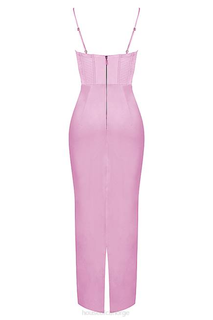 klær charmaine rosa korsett maxi kjole House of CB J6RL379
