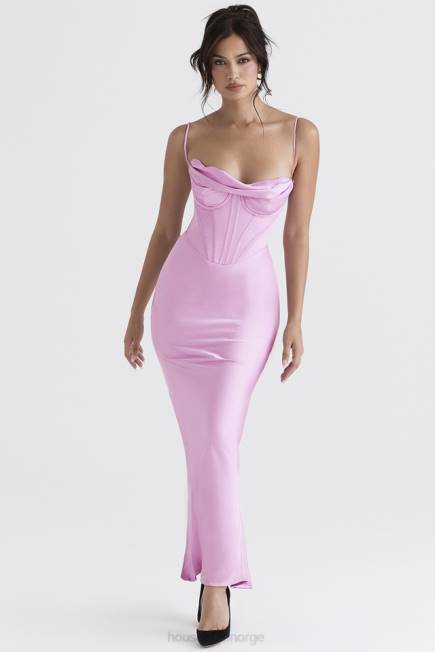 klær charmaine rosa korsett maxi kjole House of CB J6RL379