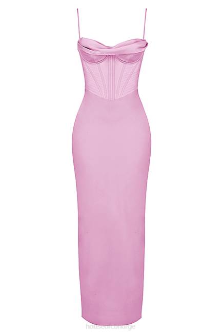klær charmaine rosa korsett maxi kjole House of CB J6RL379
