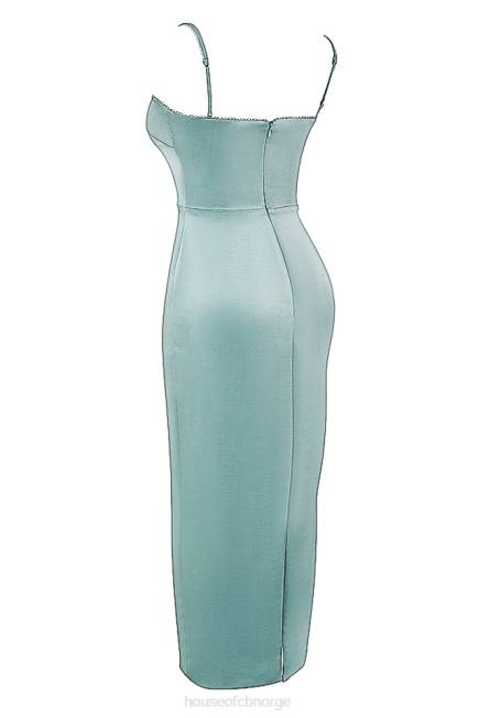 klær costanza lett jade maxi kjole House of CB J6RL254
