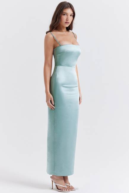 klær costanza lett jade maxi kjole House of CB J6RL254