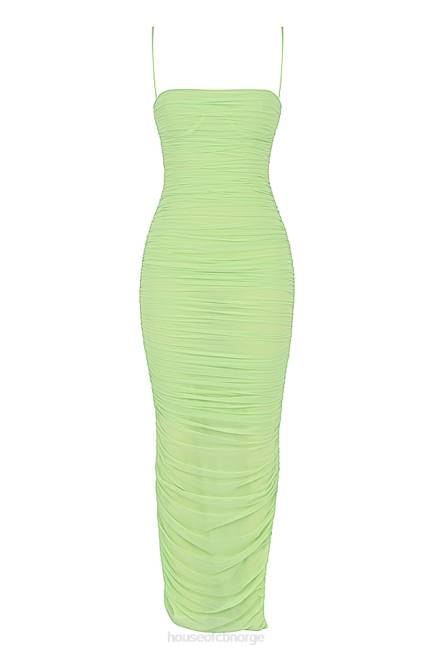 klær fornarina lime organza mesh maxi kjole House of CB J6RL544