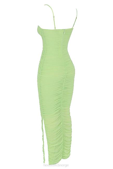 klær fornarina lime organza mesh maxi kjole House of CB J6RL544