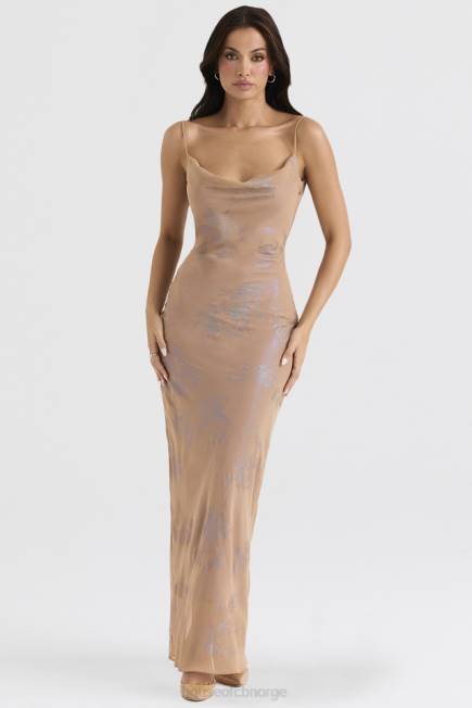 klær gabrielle iriserende cafe au lait maxi kjole House of CB J6RL365