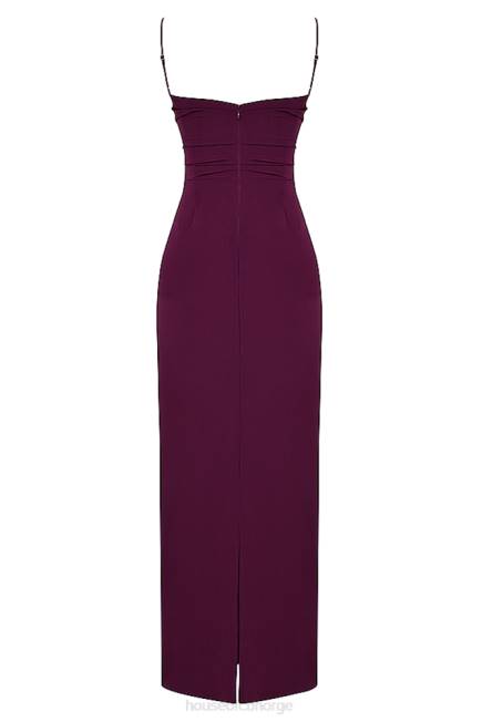klær lani merlot korsett maxi kjole House of CB J6RL324