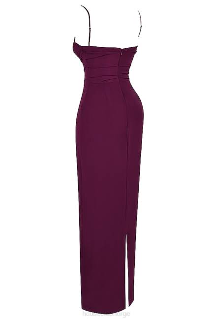 klær lani merlot korsett maxi kjole House of CB J6RL324