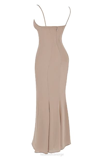 klær loren latte korsett maxi kjole House of CB J6RL454