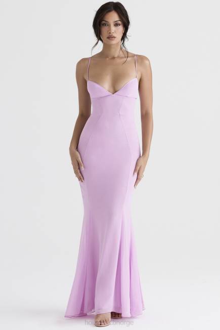 klær loren rosa maxi kjole House of CB J6RL393