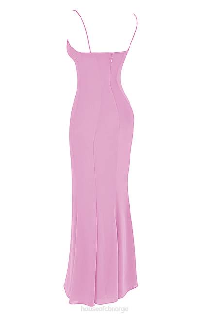 klær loren rosa maxi kjole House of CB J6RL393