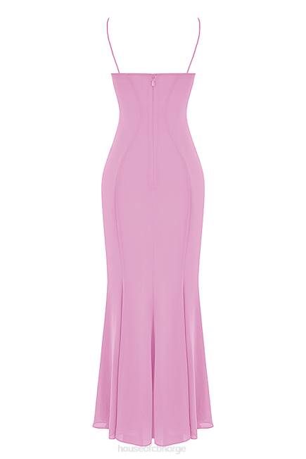 klær loren rosa maxi kjole House of CB J6RL393