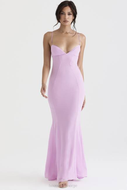 klær loren rosa maxi kjole House of CB J6RL393