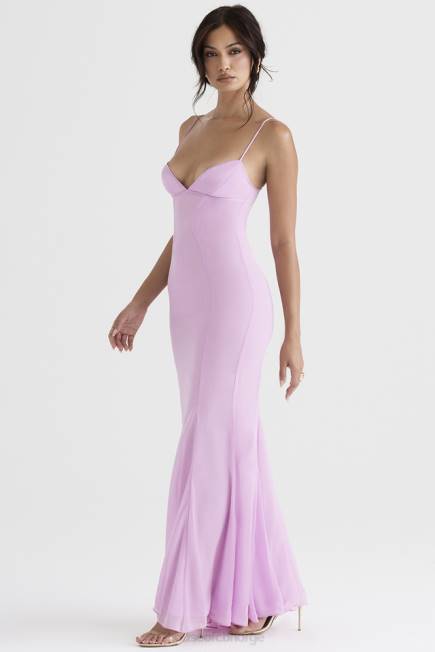klær loren rosa maxi kjole House of CB J6RL393