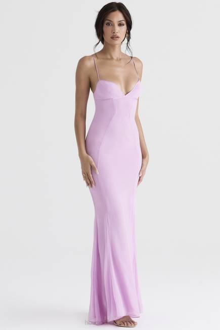 klær loren rosa maxi kjole House of CB J6RL393
