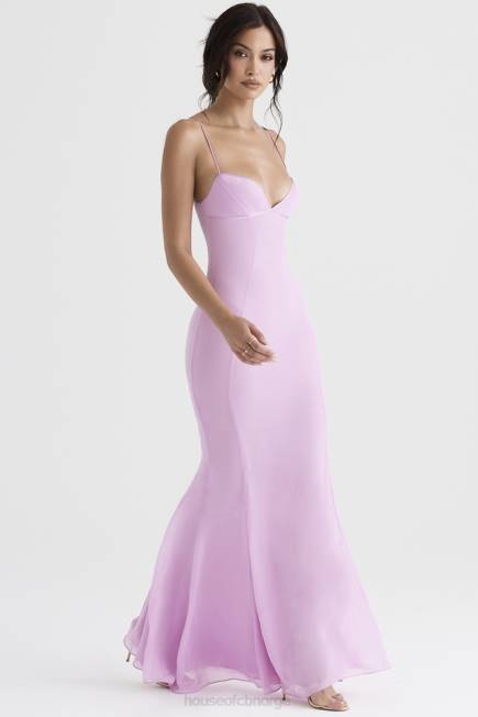 klær loren rosa maxi kjole House of CB J6RL393
