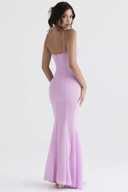 klær loren rosa maxi kjole House of CB J6RL393