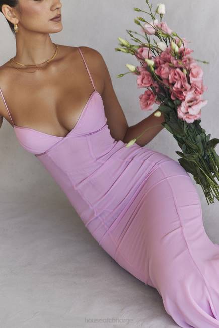klær loren rosa maxi kjole House of CB J6RL393